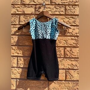 ▪️4/$25- Mondor Animal‎ Print Velour Gymnastics/Dance Leotard